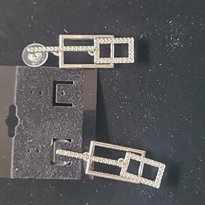 Sterling silver and crystal earrings